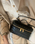 RUNA BAG - NEGRO  BRAIDED H/ DORADOS