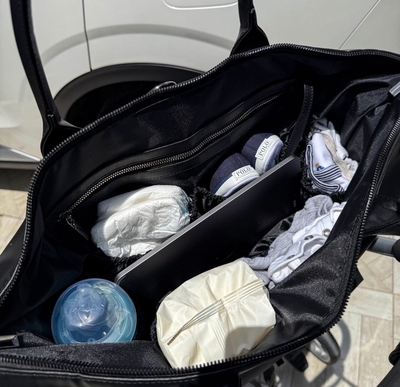 BABY BAG PREMIUM - AZUL ENSUEÑO + MOCHILA