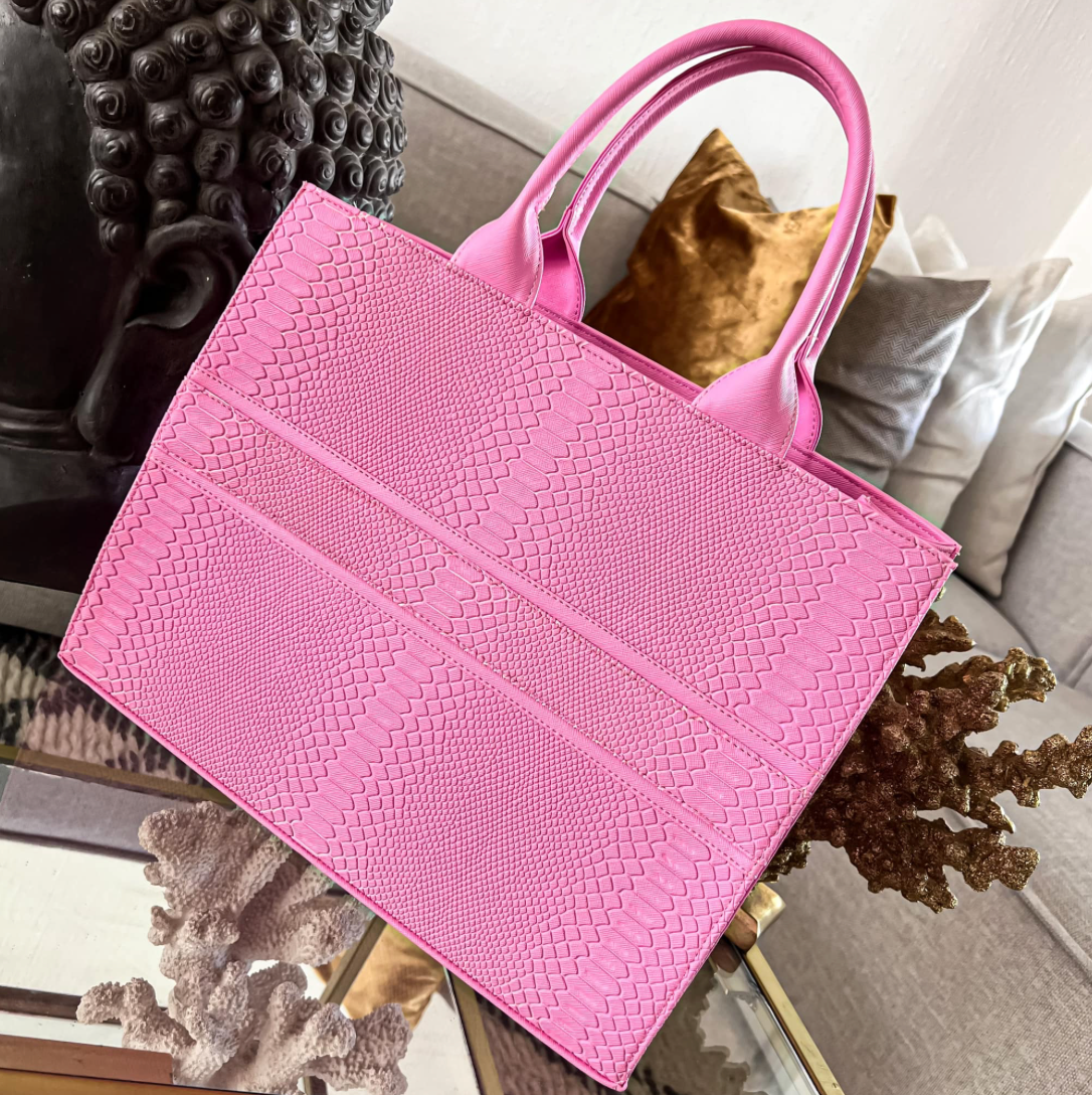 TOTE BAG CLÁSICA GRANDE - ROSA BARBIE