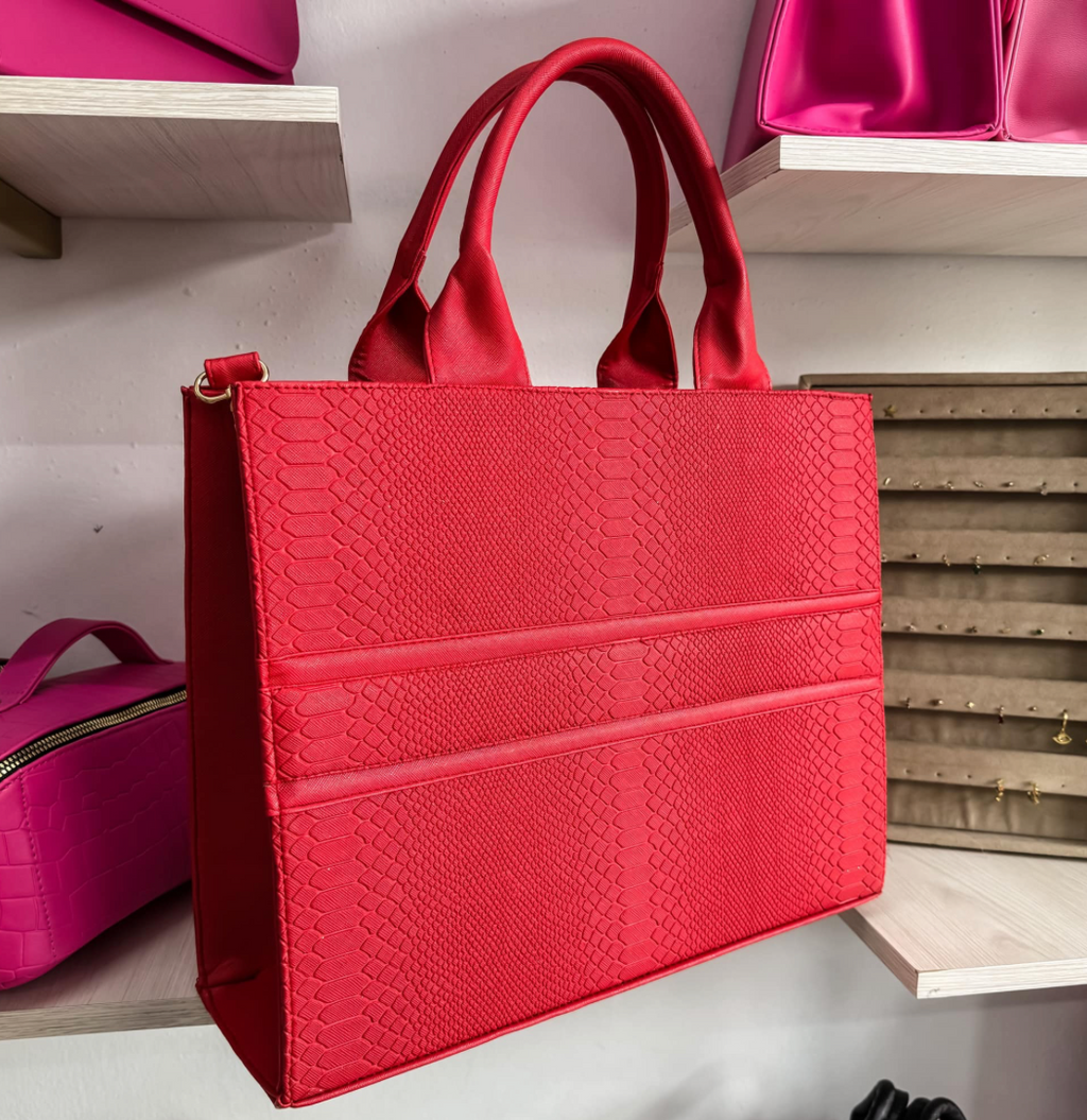TOTE BAG CLÁSICA GRANDE - ROJO