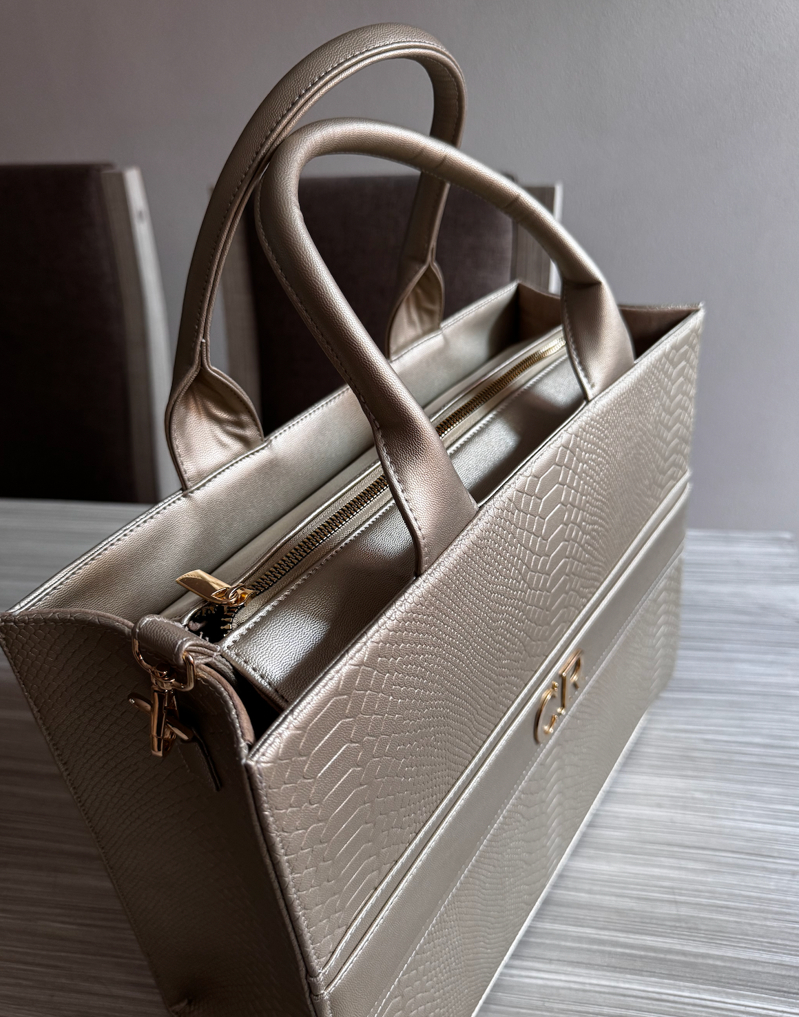 TOTE BAG PREMIUM GRANDE - CHOCOLATE