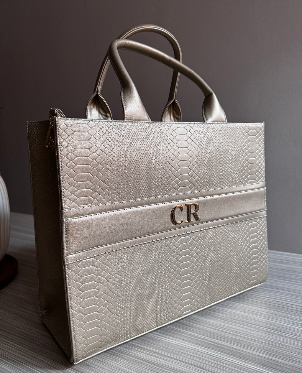 TOTE BAG PREMIUM GRANDE - DORADO