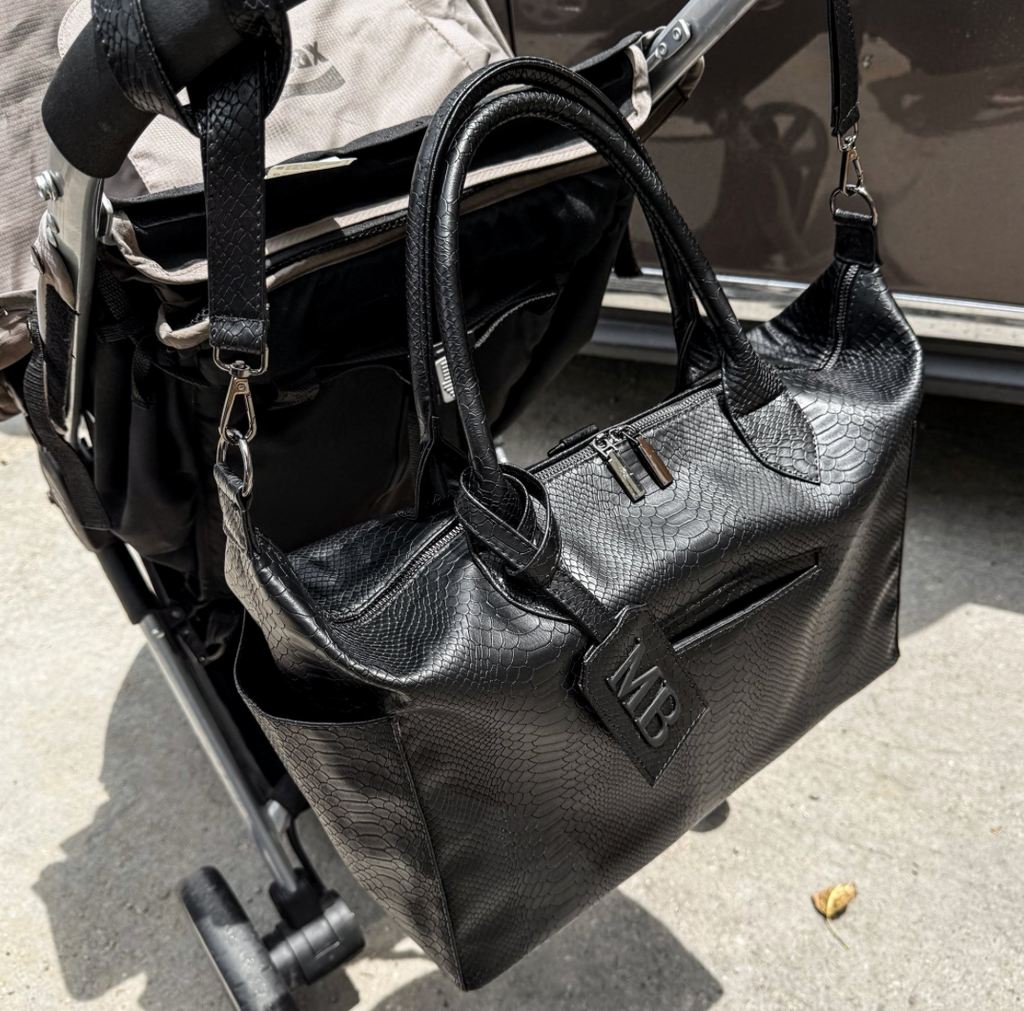 BABY BAG PREMIUM - NEGRA LISA + MOCHILA