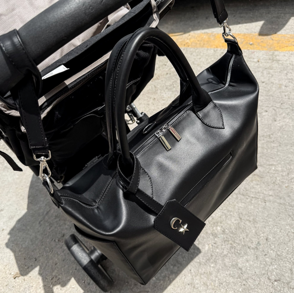 BABY BAG PREMIUM - NEGRA LISA + MOCHILA