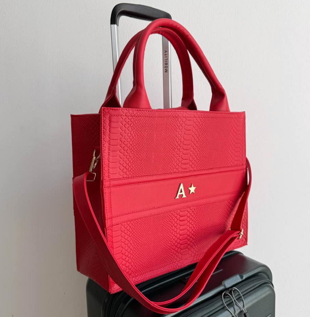 TRAVEL TOTE - ROJO PITÓN