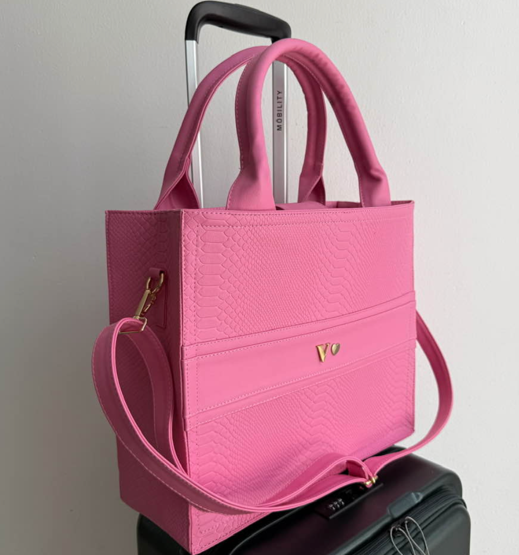 TRAVEL TOTE -ROSA BARBIE PITÓN