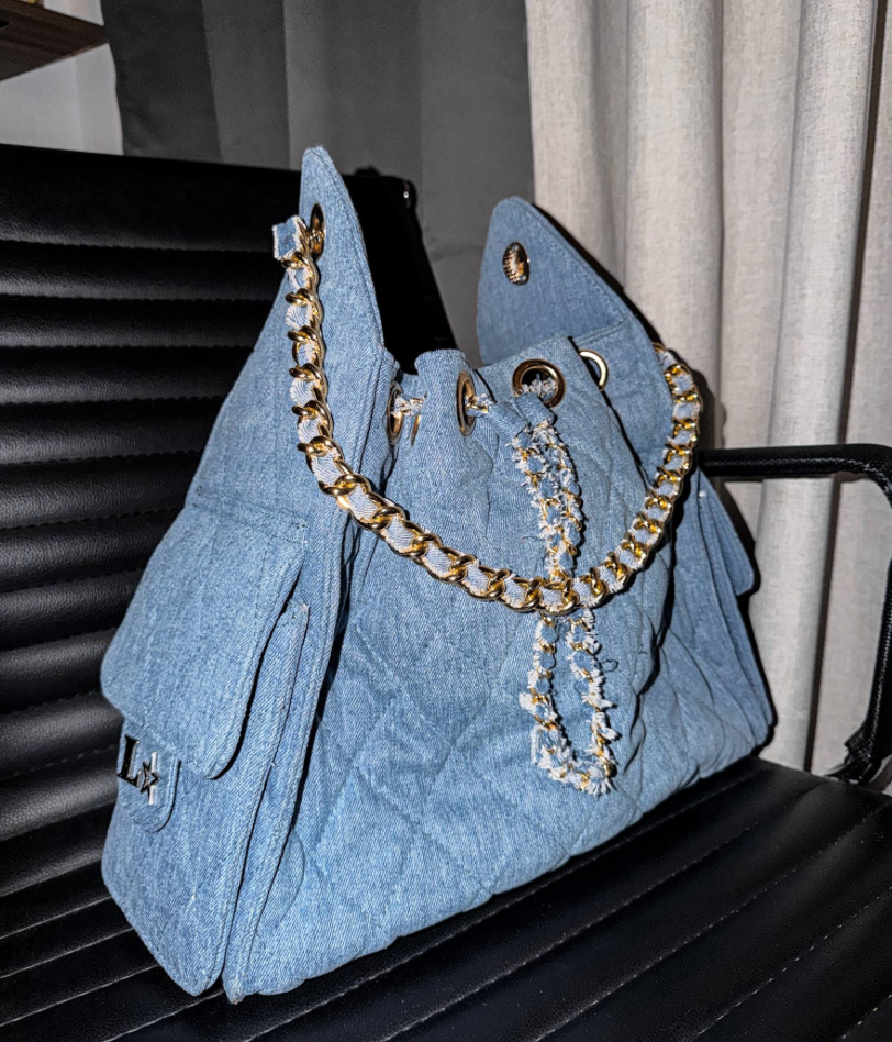 COCO 25 LARGE - DENIM H/DORADO