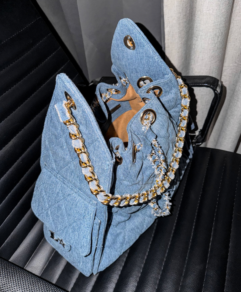 COCO 25 LARGE - DENIM H/DORADO