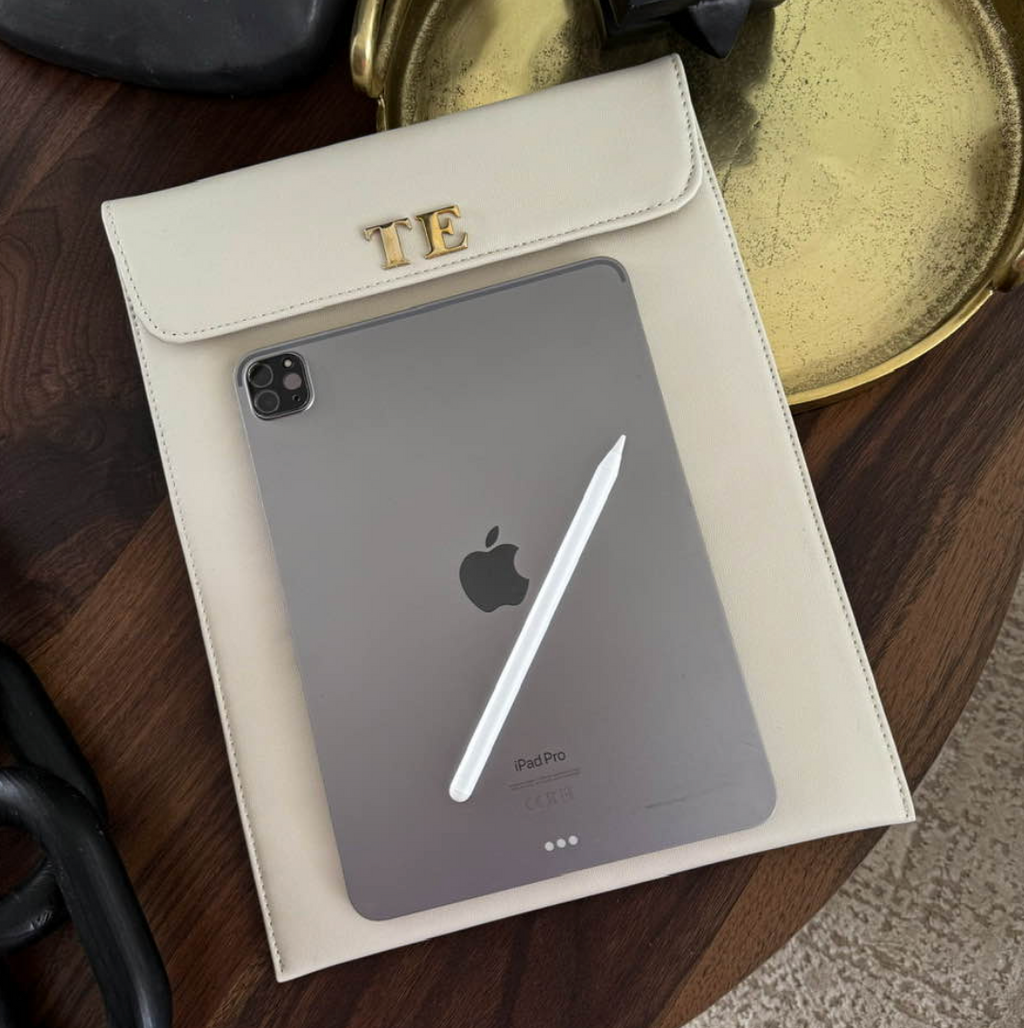 FUNDA IPAD / LAPTOP/ PORTA DOCUMENTOS - HUESO