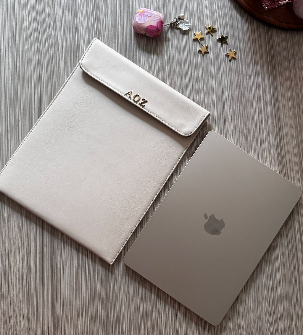 FUNDA IPAD / LAPTOP/ PORTA DOCUMENTOS - HUESO