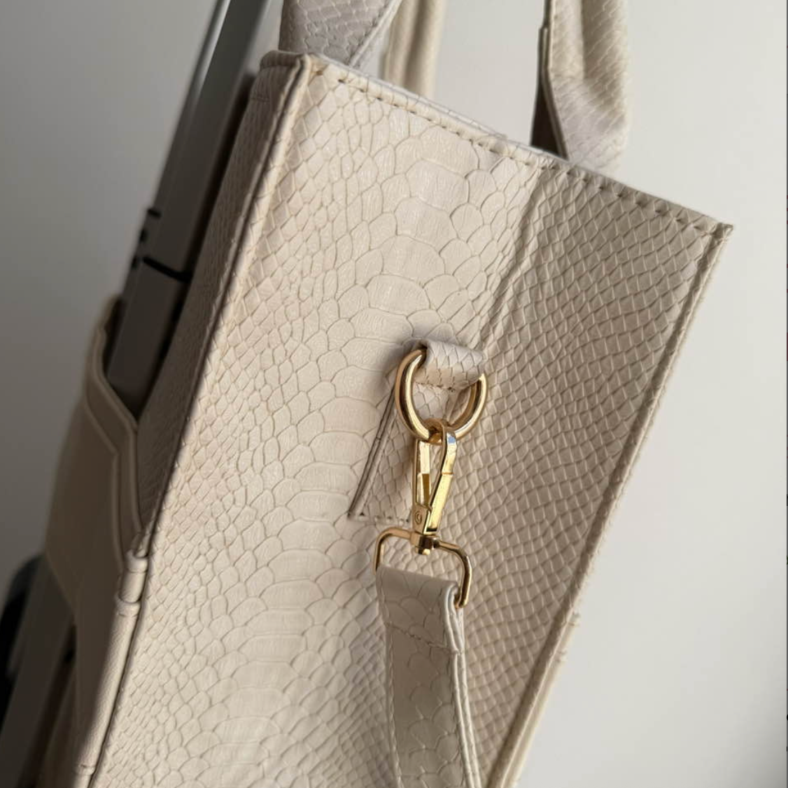 TRAVEL TOTE - CAMEL PITÓN