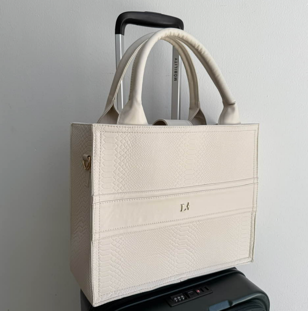 TRAVEL TOTE - HUESO PITÓN