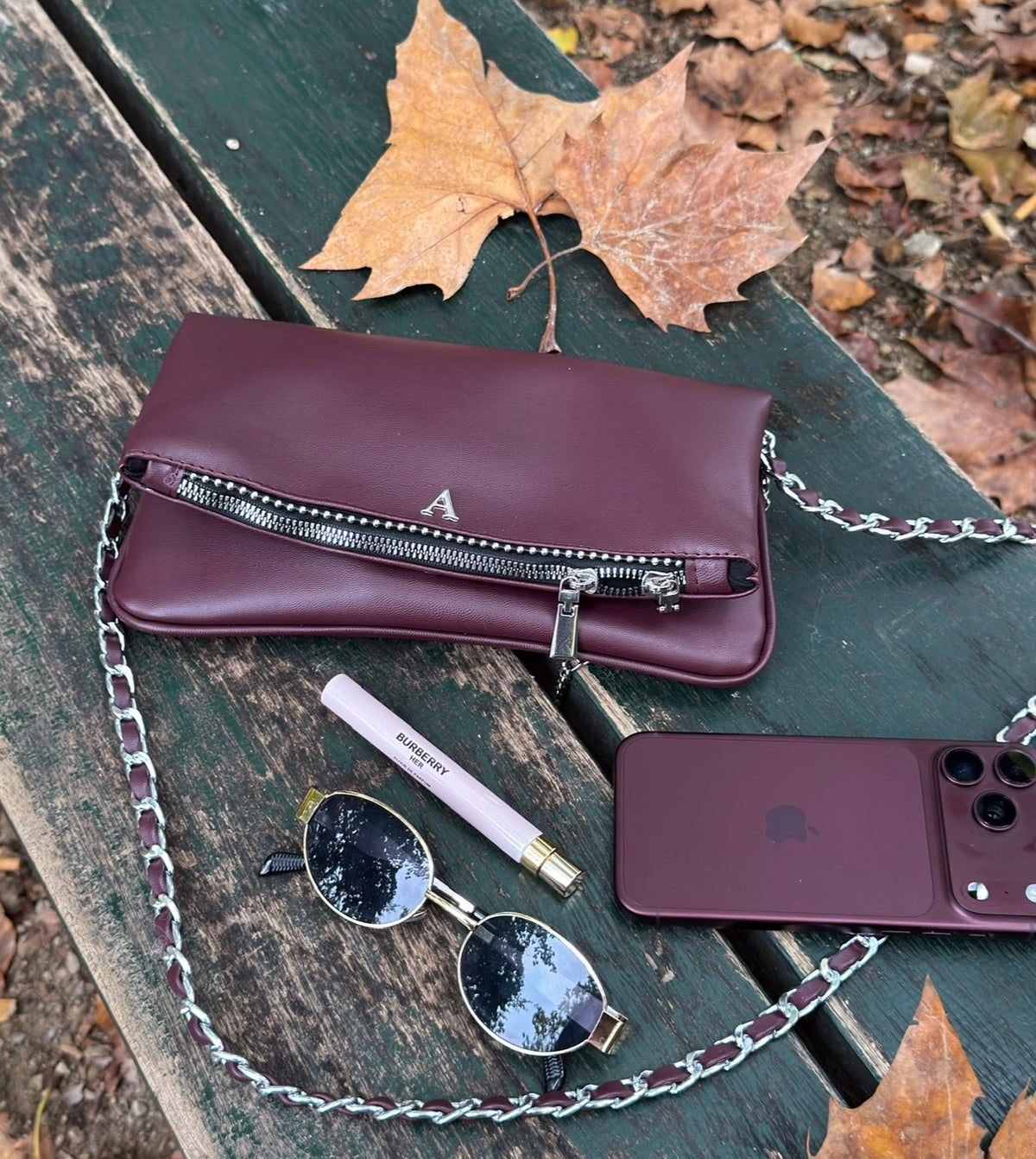 AMONET - BURGUNDY HERRAJE NEGRO