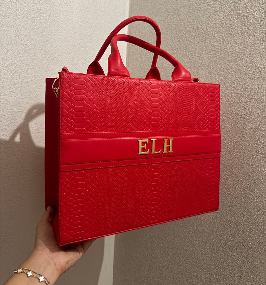 TOTE BAG PREMIUM - GRANDE - ROJO