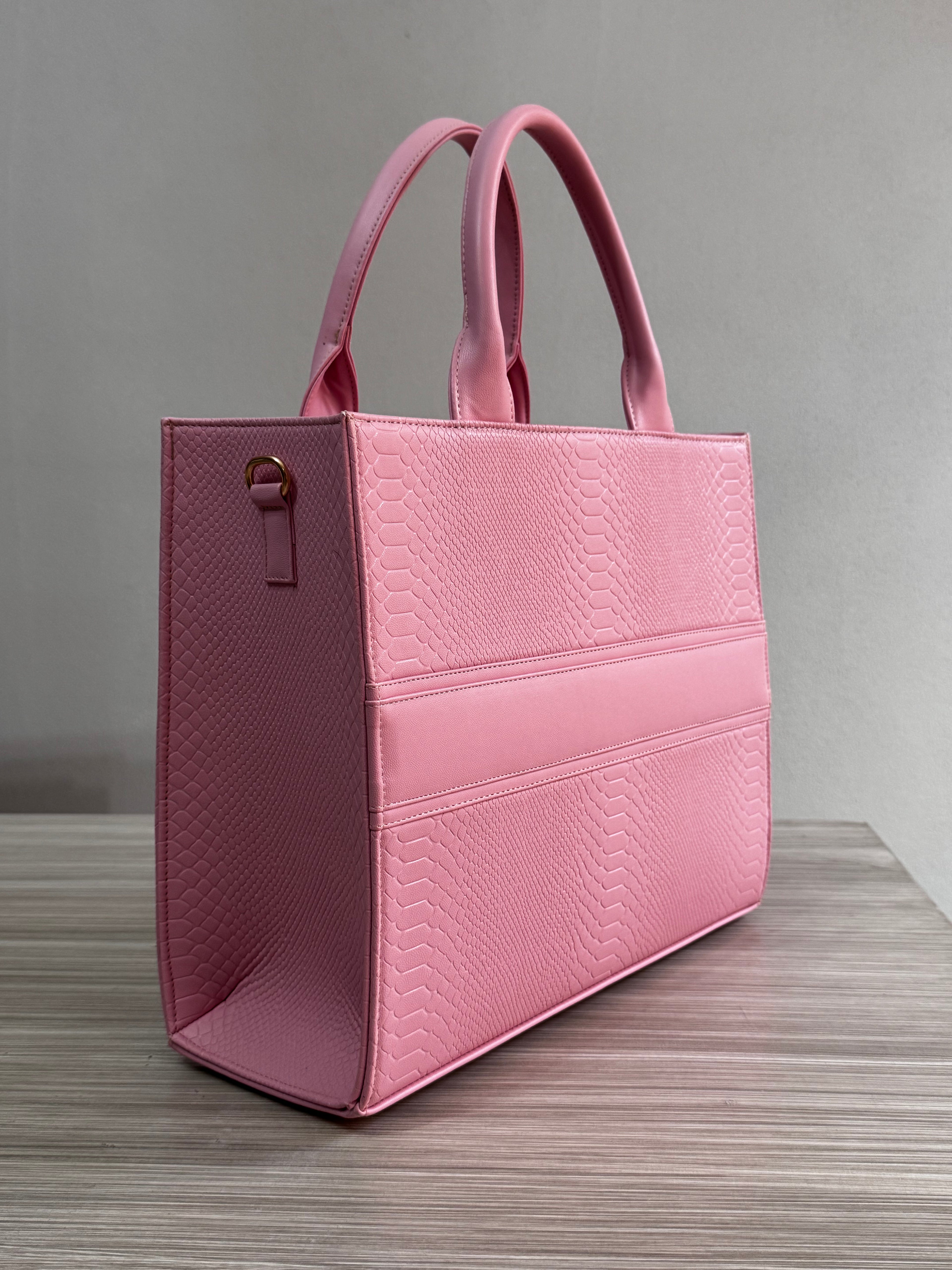 TOTE BAG PREMIUM - GRANDE - ROSA PARAÍSO