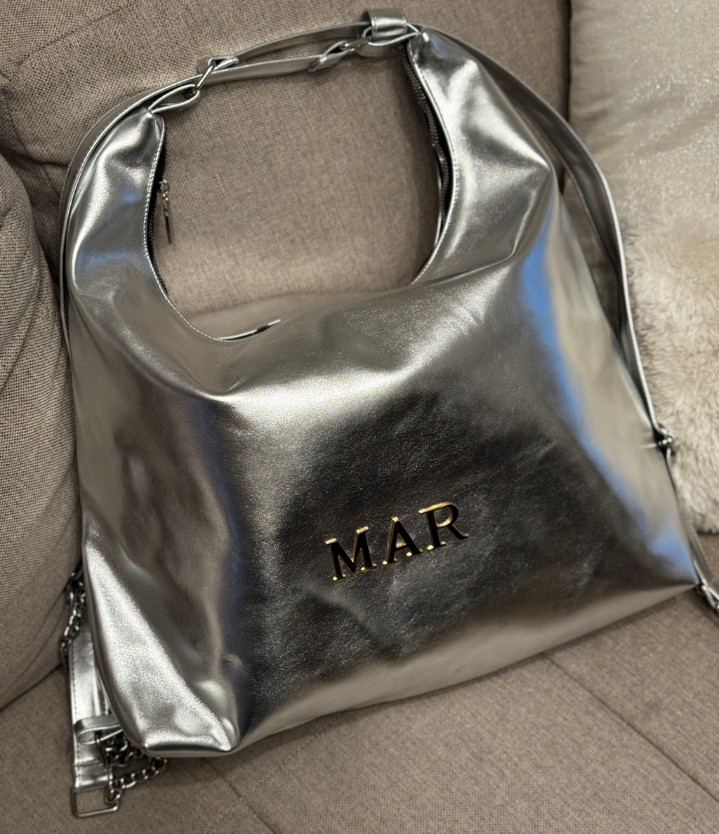 MAGDALENA (BOLSA/MOCHILA) - PLATEADO