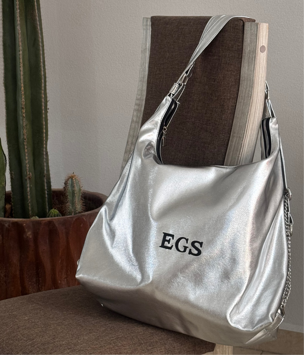 MAGDALENA (BOLSA/MOCHILA) - PLATEADO