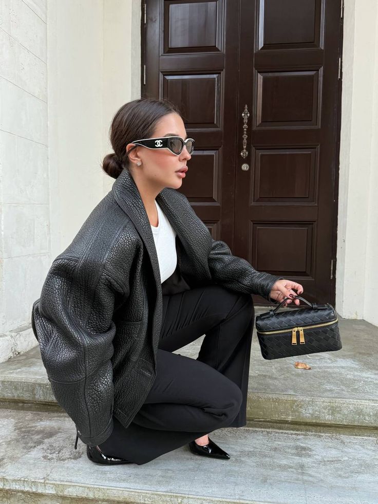 RUNA BAG - NEGRO  BRAIDED H/ DORADOS
